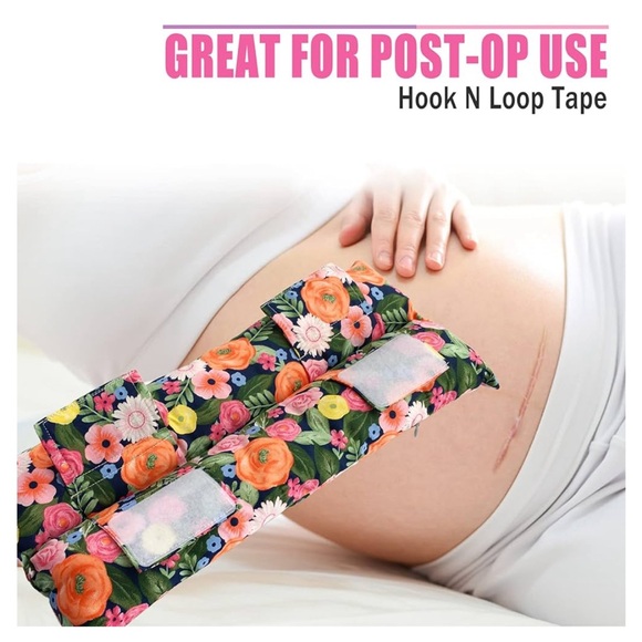 Abdominal Pillow with Ice/Hot Pocket for Post Surgery Seatbelt Protector - Picture 2 of 3